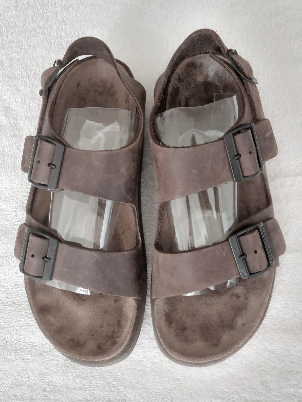 Mephisto Nardo cork leather men's unisex brown walking sandals EU40 =men US7.5-8